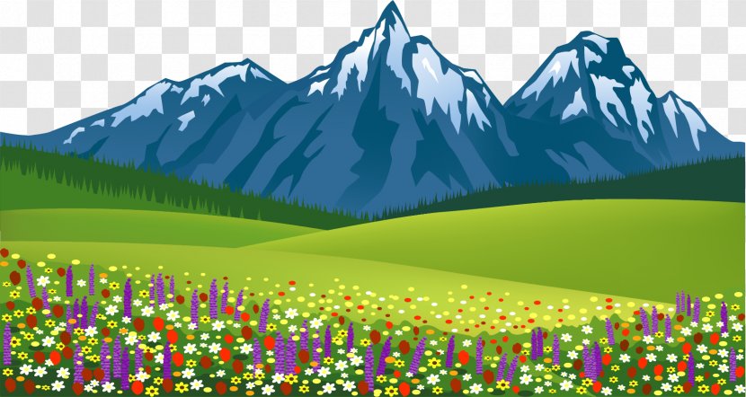 Drawing Theatrical Scenery Clip Art - Free Content - Vector Painted Iceberg Grass Transparent PNG
