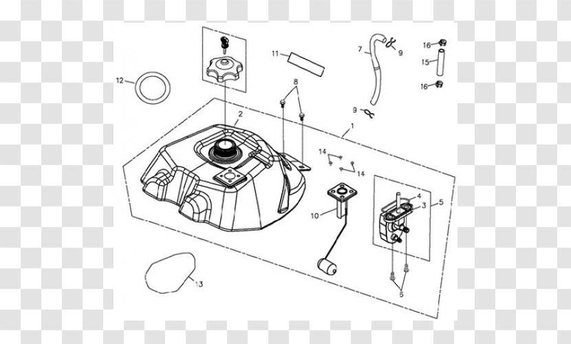 Adly Suzuki Yamaha Motor Company All-terrain Vehicle Exhaust System - Diagram Transparent PNG