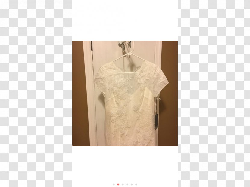 Clothes Hanger Gown Shoulder Beige Clothing - Blouse Transparent PNG