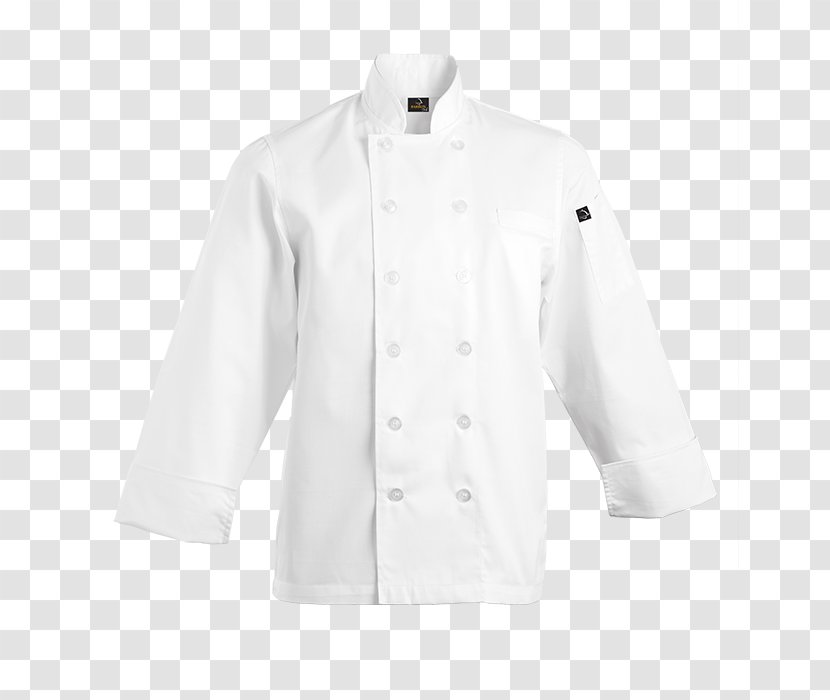 Blouse Chef's Uniform Collar Jacket Button - Shirt Transparent PNG