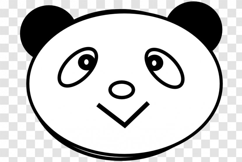 Giant Panda Bear Red Clip Art - Heart - Black And White Animal Photos Transparent PNG