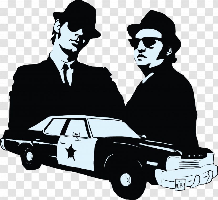The Blues Brothers Bluesmobile Stencil Art - Motor Vehicle - Dan Aykroyd Transparent PNG