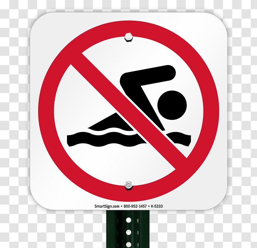 Warning Sign Swimming Pool Safety - Slippery Slide Transparent PNG