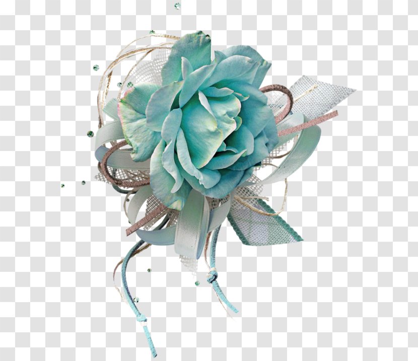 Cut Flowers Rose Clip Art - Raster Graphics - Blue Transparent PNG