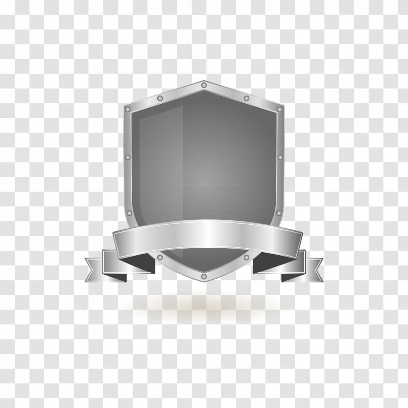Euclidean Vector Download Shield Gratis Icon - Badge - Retro Silver Protective To Pull Material Free Transparent PNG