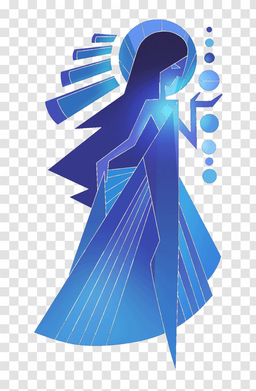 Steven Universe Diamond Color Blue Gemstone - Mural Transparent PNG