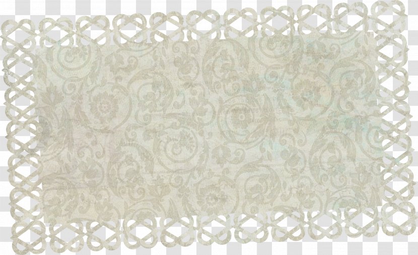 Placemat Doily - Lace - Tag Transparent PNG