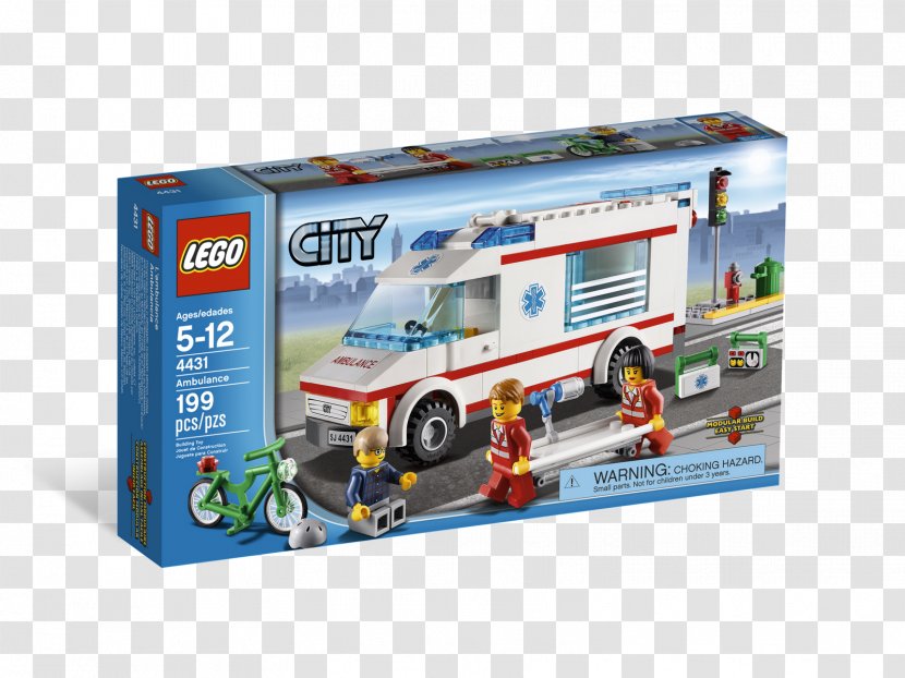 Lego City Ambulance Minifigure Toy - Vehicle Transparent PNG