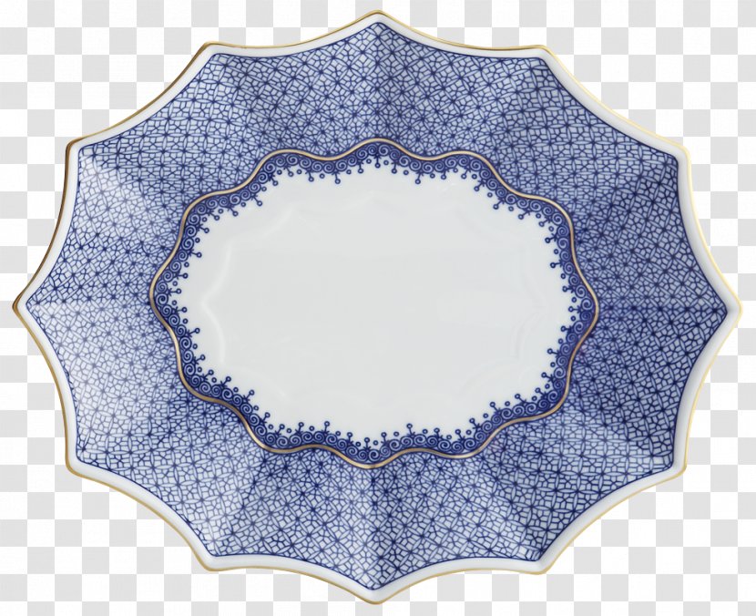 Plate Platter Tray Mottahedeh & Company Blue Transparent PNG