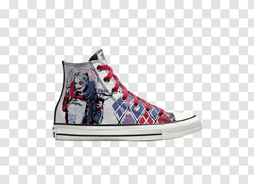 Harley Quinn Joker Converse Shoe Sneakers - Gotham City Sirens Transparent PNG