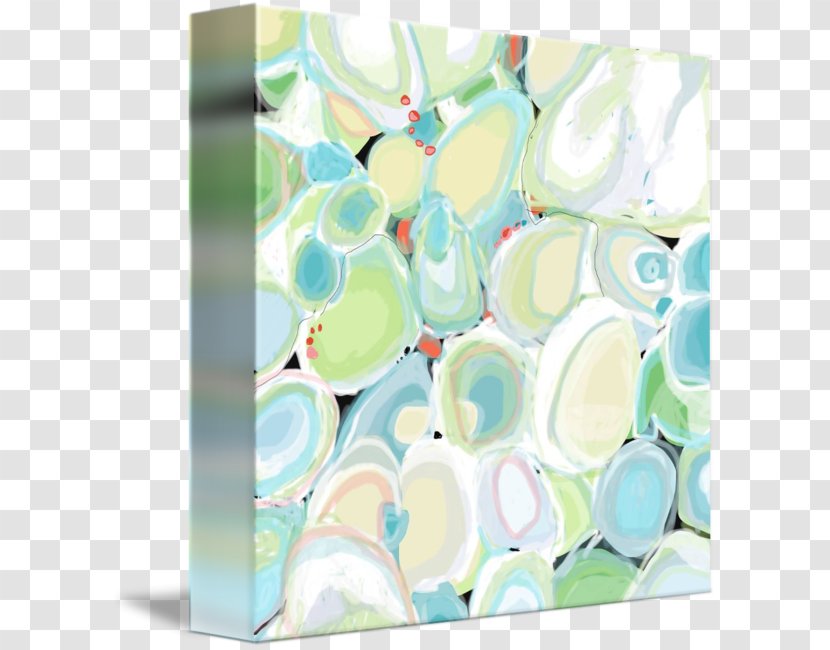 Fine Art Paper Style Abstract - Mint Frame Transparent PNG