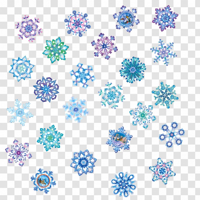 Snowflake Clip Art - Blue - NOROZ Transparent PNG