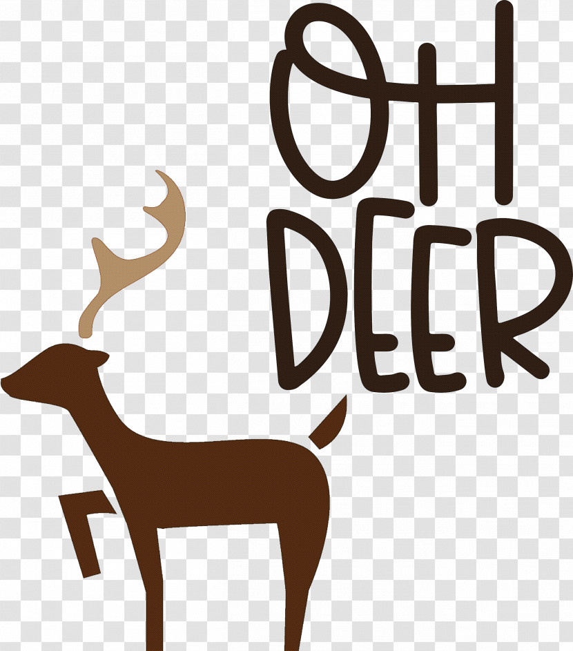 OH Deer Rudolph Christmas Transparent PNG
