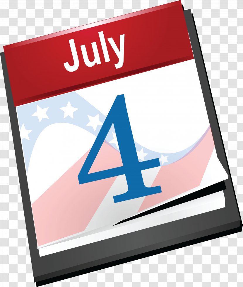 Independence Day Calendar July Clip Art Transparent PNG