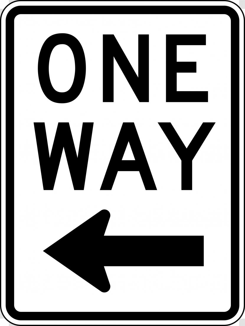 Traffic Sign One-way Manual On Uniform Control Devices Arrow - Logo - WAY Transparent PNG