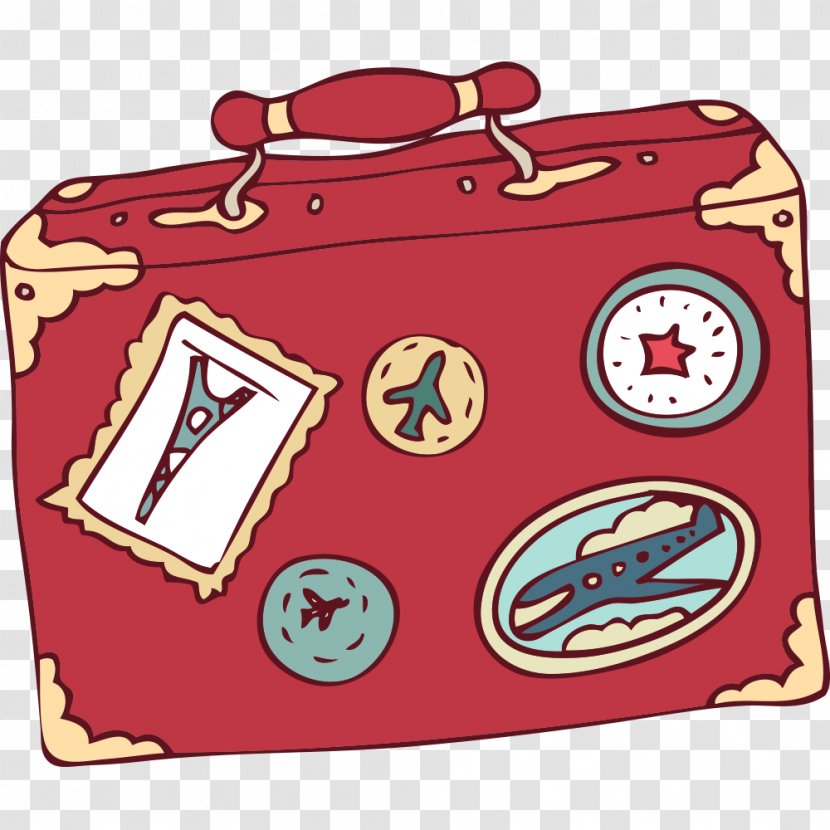Suitcase Travel Animation - Drawing - Cartoon Transparent PNG