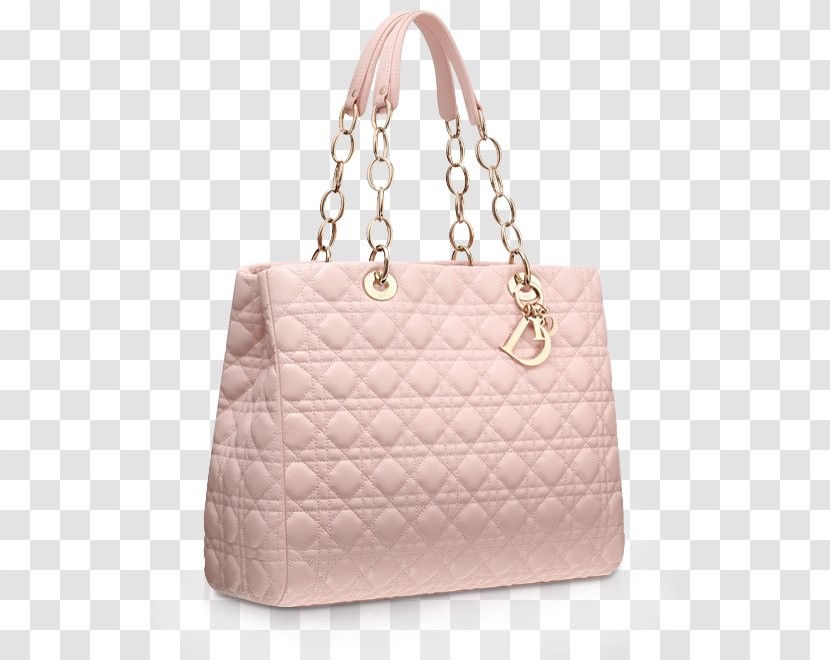 Tote Bag Leather Handbag Christian Dior SE - Peach Transparent PNG