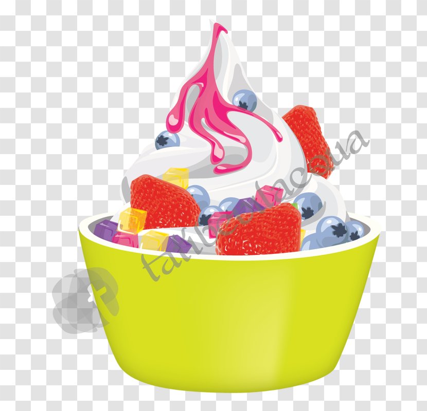 Sundae Digital Illustration Ice Cream Frozen Yogurt - Italian Transparent PNG