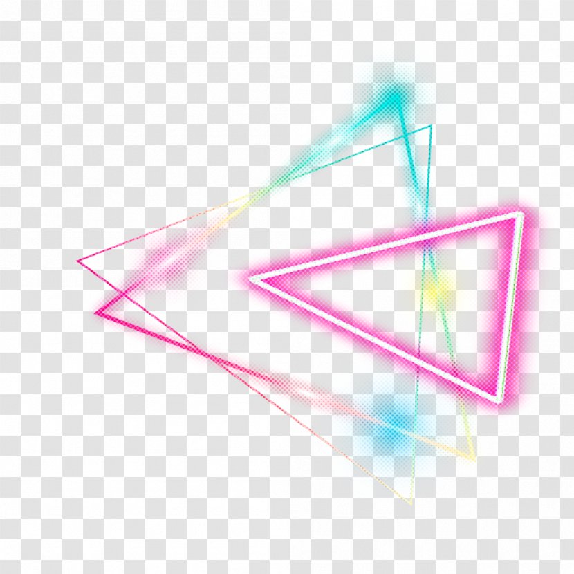 Line Pink Triangle Font Transparent PNG
