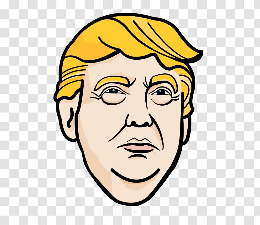 Donald Trump Drawing Ghostbusters Line Art Clip - Face Transparent PNG