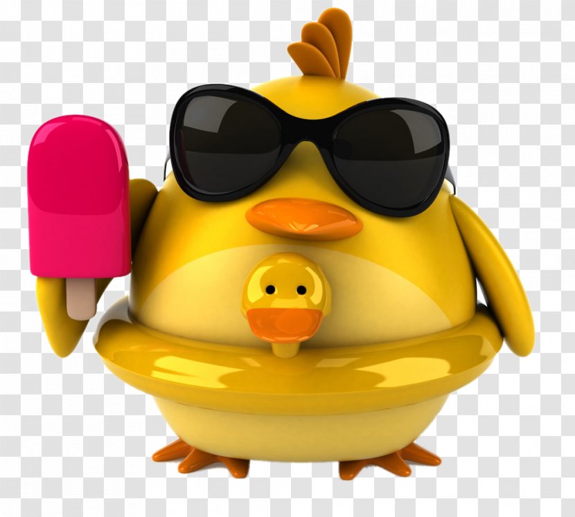 Stock Photography Illustration Clip Art - Royaltyfree - Take Ice Cream 3D Chick Transparent PNG