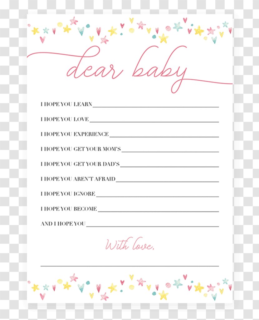 Template Résumé Infant Wedding Invitation Baby Shower - Wish List Transparent PNG