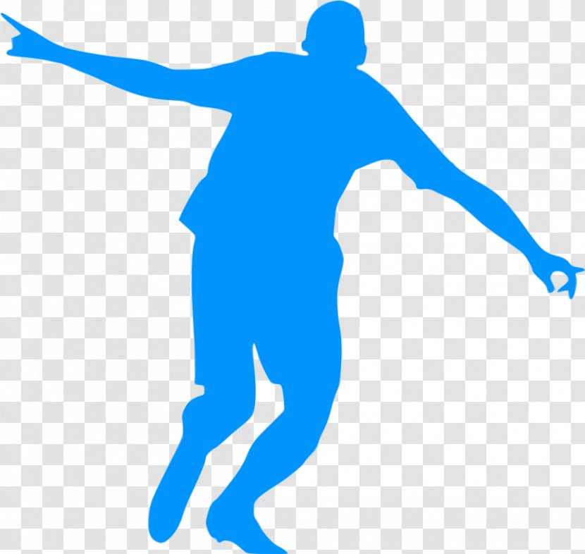 Football Player Silhouette Goal Clip Art - Hand Transparent PNG