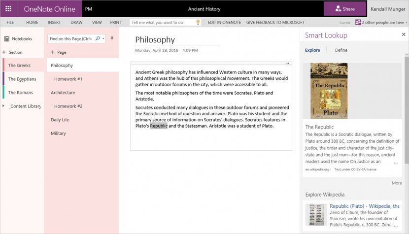 Microsoft OneNote Computer Software Screenshot Notepad - Online And Offline Transparent PNG