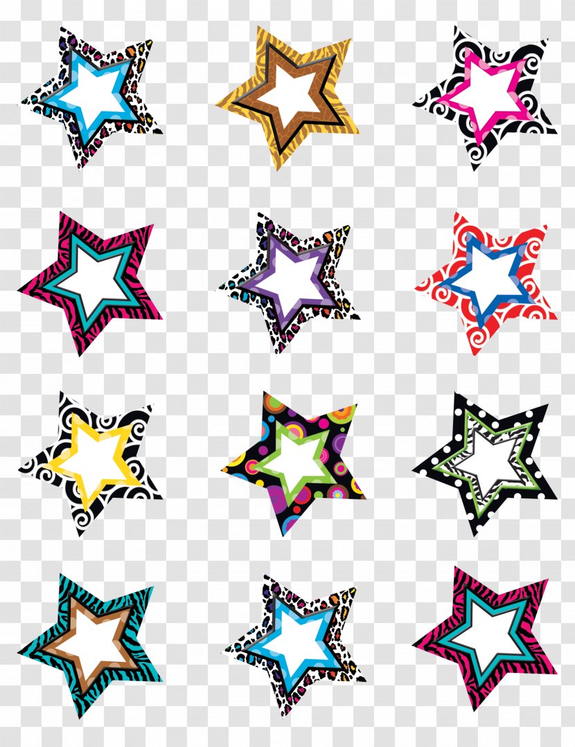 Star Point Clip Art - Teacher Created Resources - Mini Stars Transparent PNG