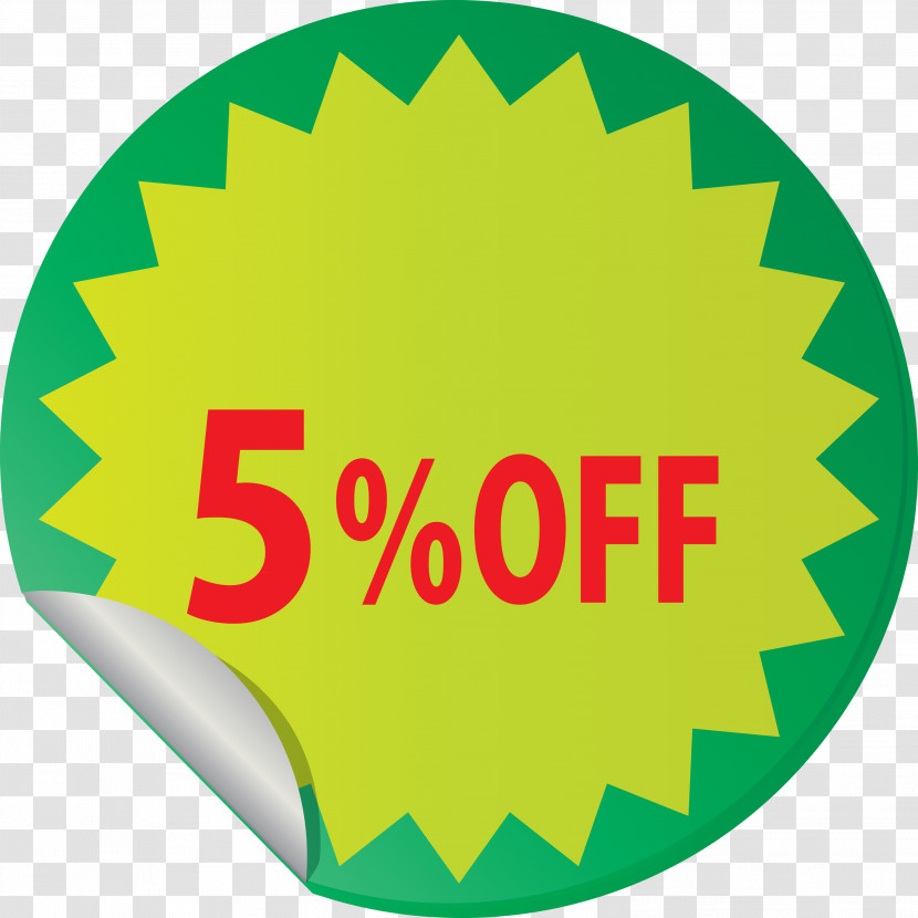 Discount Tag With 5% Off Discount Tag Discount Label Transparent PNG