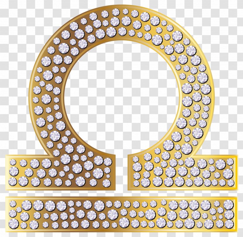 Libra Astrological Sign Zodiac Gold - Number - Clip Art Image Transparent PNG