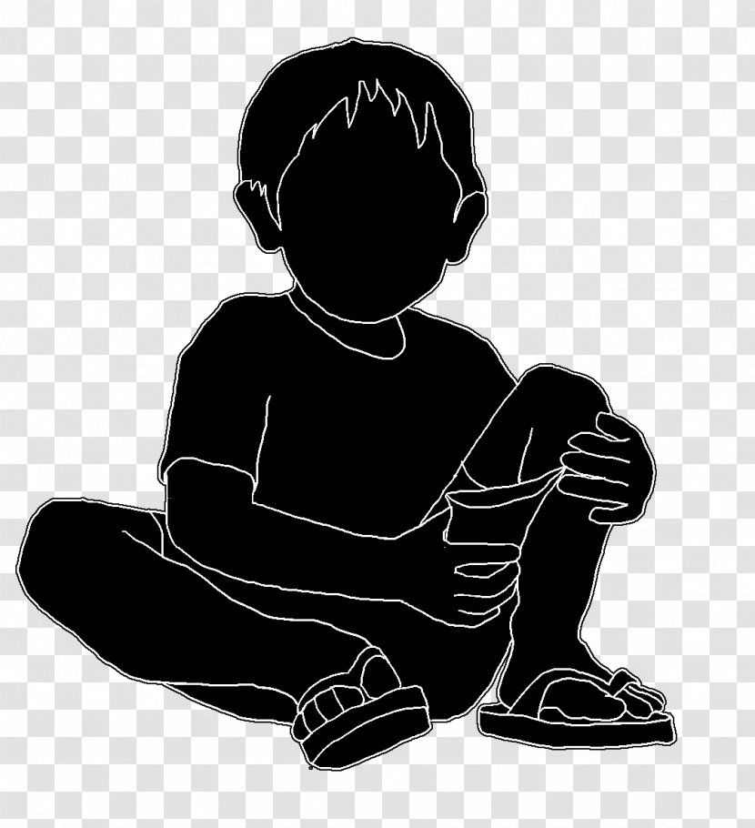 Silhouette Drawing - Art - Little Boy Transparent PNG
