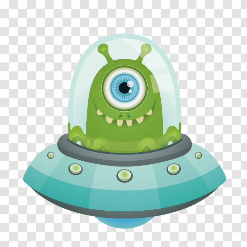Unidentified Flying Object Saucer Extraterrestrial Life Clip Art - Royaltyfree - Cartoon Monster Transparent PNG