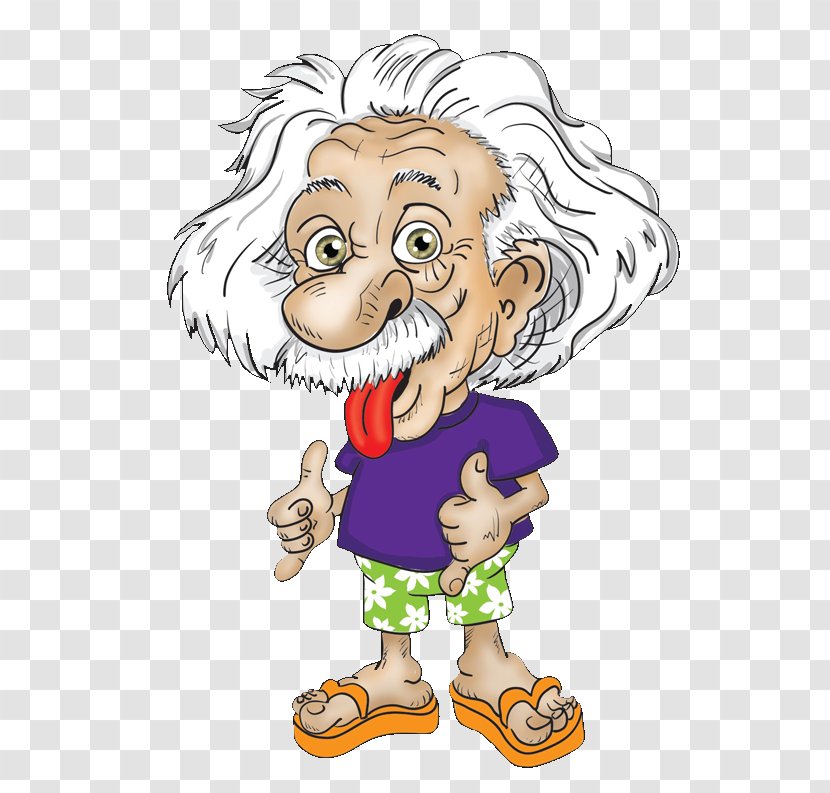 Caricature Physics Physicist General Relativity - Einstein Transparent PNG