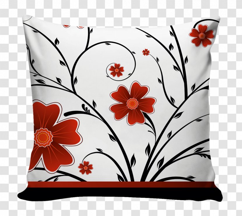 Vector Graphics Floral Design Flower Stock Illustration Clip Art - Hibiscus - Throw Pillow Transparent PNG