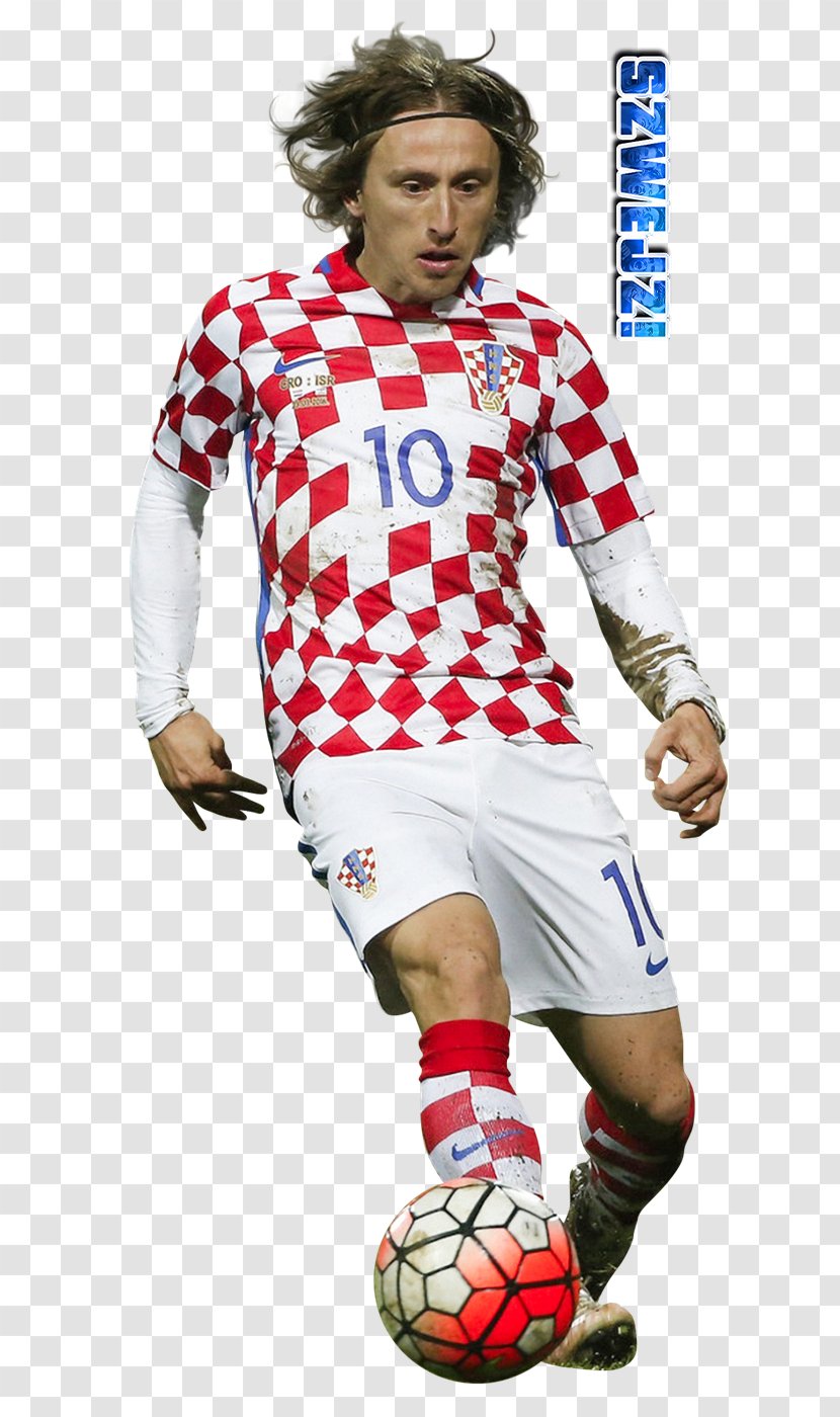 Luka Modrić Croatia National Football Team Jersey Player - Midfielder - Modric Transparent PNG