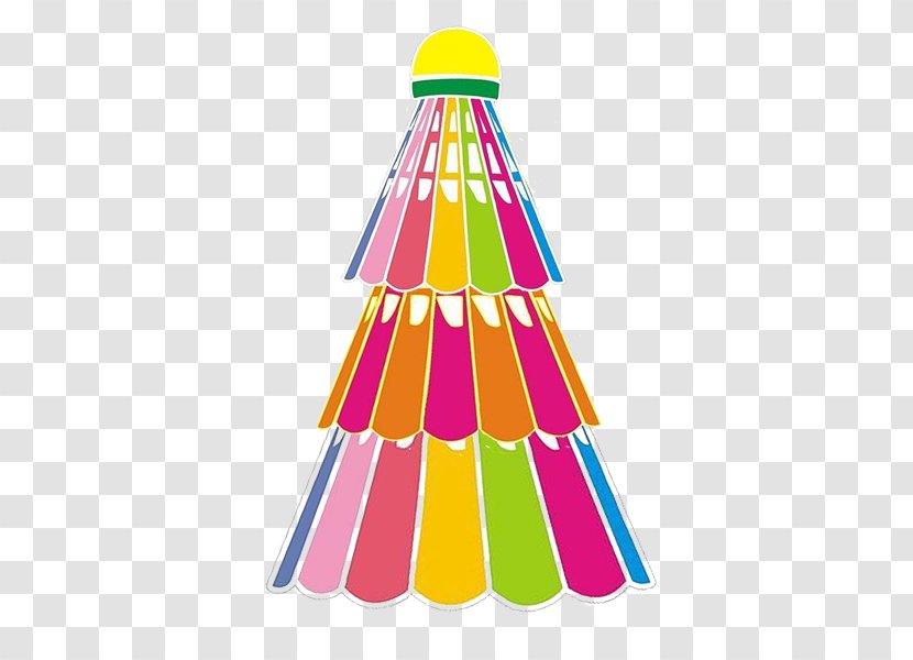 Badminton Christmas Tree Poster - Made Of Color Transparent PNG