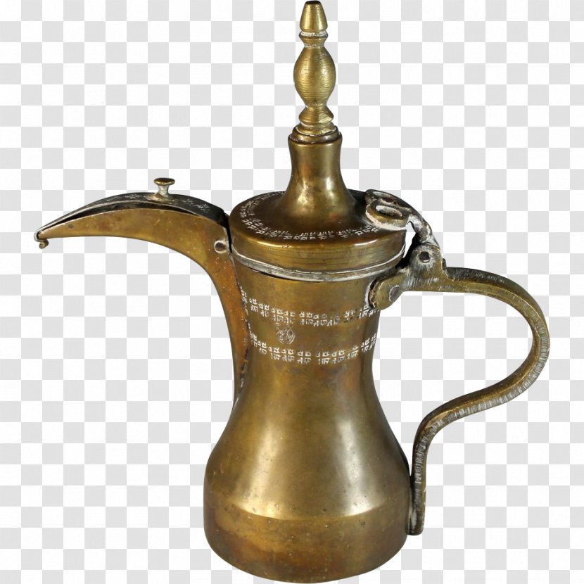 Arabic Coffee Dallah Middle East Arabs - Bronze - Antique Teapot Transparent PNG
