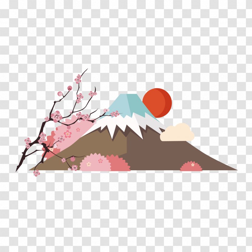 Mount Fuji Tokyo Poster - Fukei - Japanese Mountain Download Transparent PNG