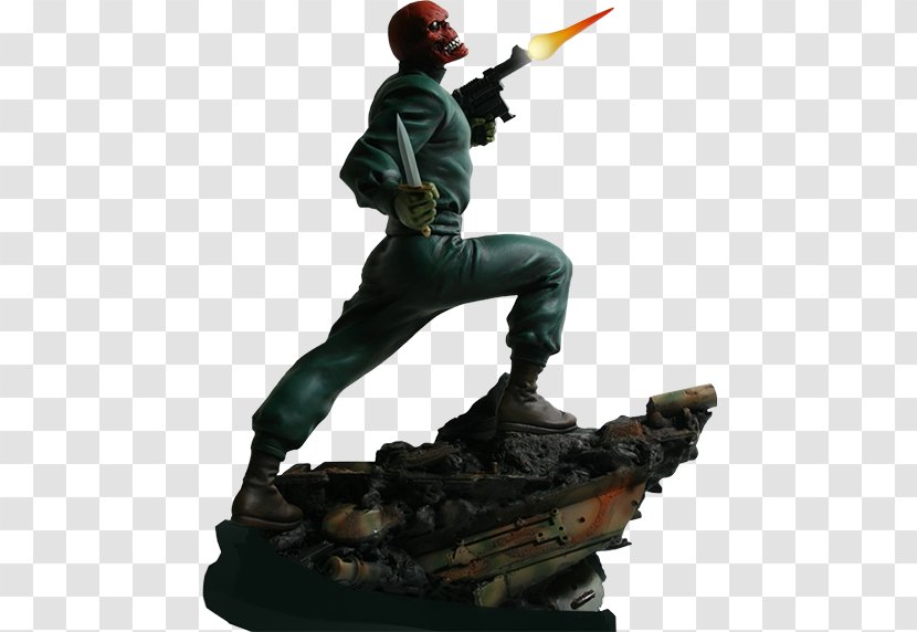 Red Skull Arnim Zola Carol Danvers Statue Captain America - Sculpture - Marvel Transparent PNG
