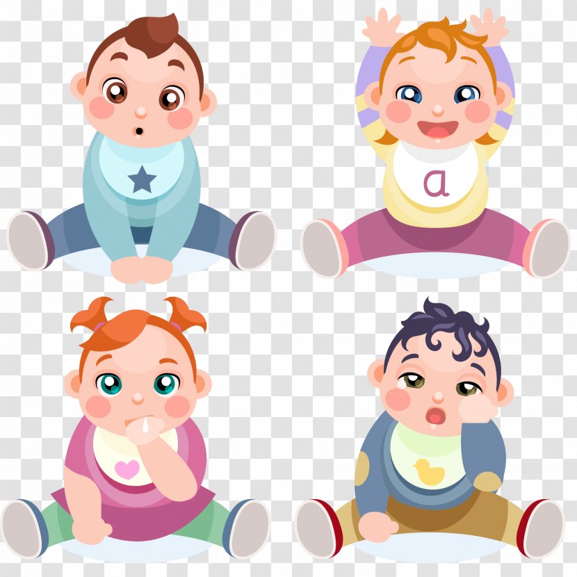 Child Euclidean Vector - Frame - Painted Cute Baby Transparent PNG