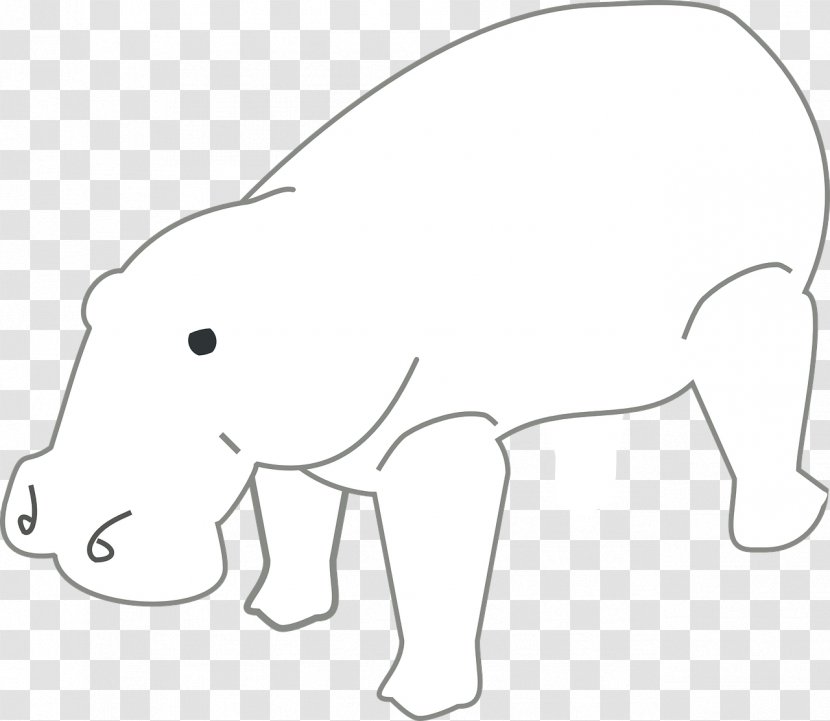 Animal Drawing Clip Art - Tree - Hippo Transparent PNG