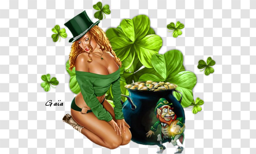 Plant Saint Patrick's Day Legendary Creature - Mythical Transparent PNG