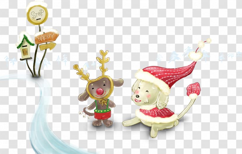 Christmas High-definition Television Cuteness Display Resolution Wallpaper - Highdefinition Video - Snow Illustration Transparent PNG