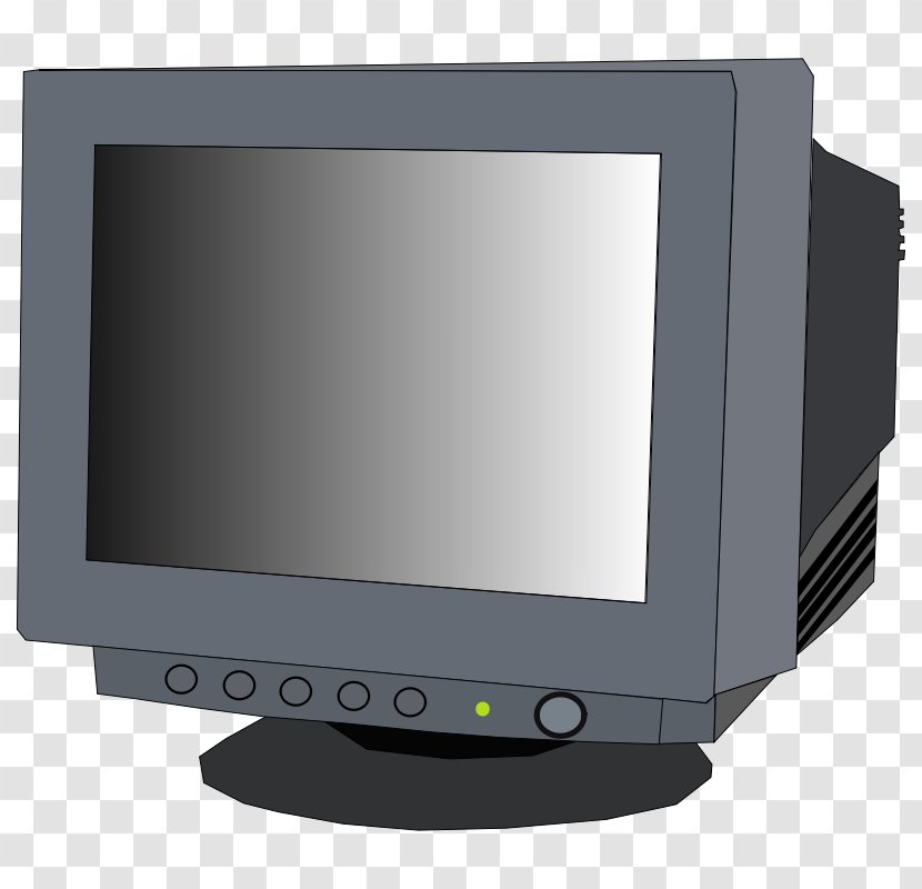 Computer Monitors Cathode Ray Tube Clip Art - Display Device - Picture Of A Monitor Transparent PNG