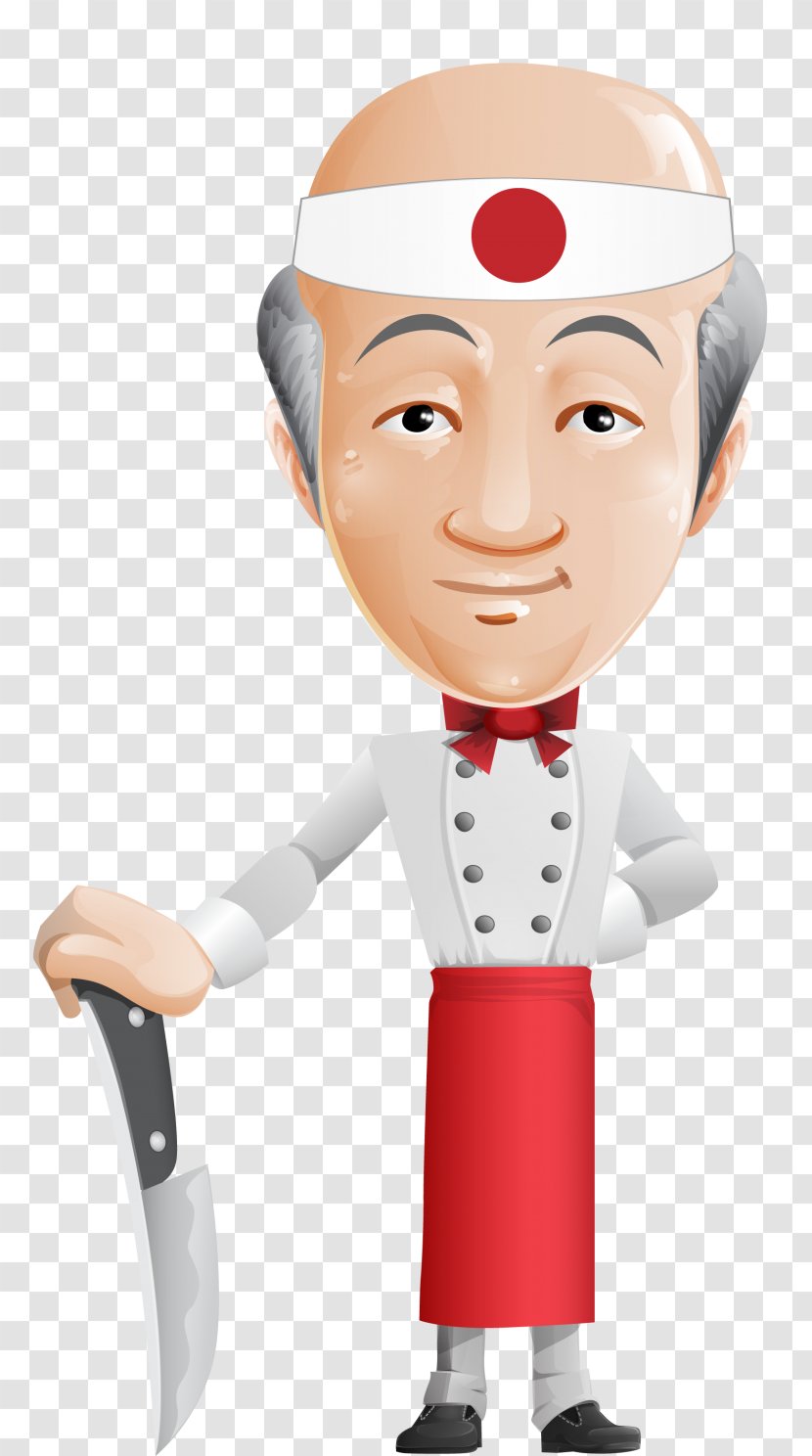 Cartoon Chef Asian Cuisine Model Sheet - Korea Character Transparent PNG