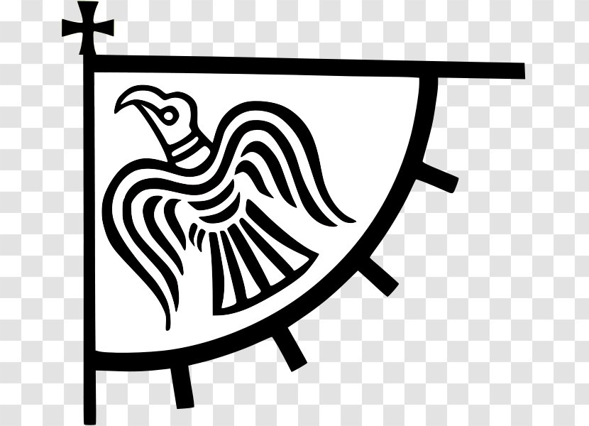 Odin Raven Banner Flag Viking Norsemen - Beak Transparent PNG