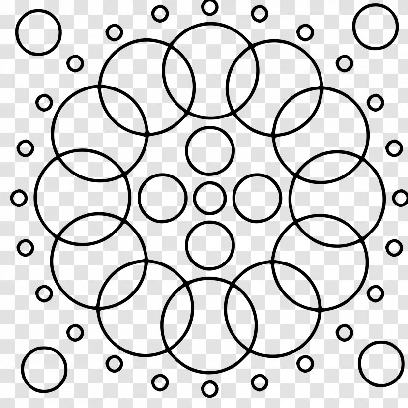 Mandala Coloring Book Drawing Disk Circle - Celtic Knot - Black And White Transparent PNG