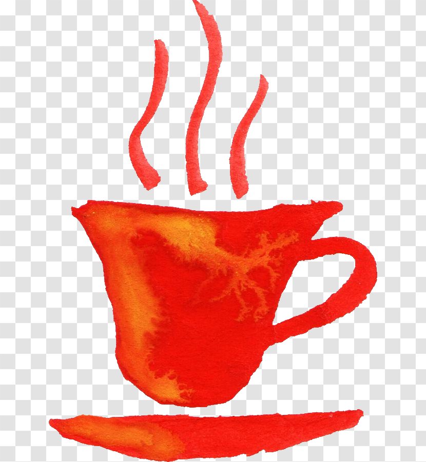 Coffee Cup Bean Clip Art - Drinkware - Tea Watercolor Transparent PNG