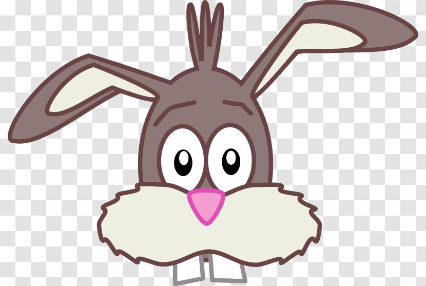 Easter Bunny Hare Rabbit Clip Art - Heart - Funny Cliparts Transparent PNG